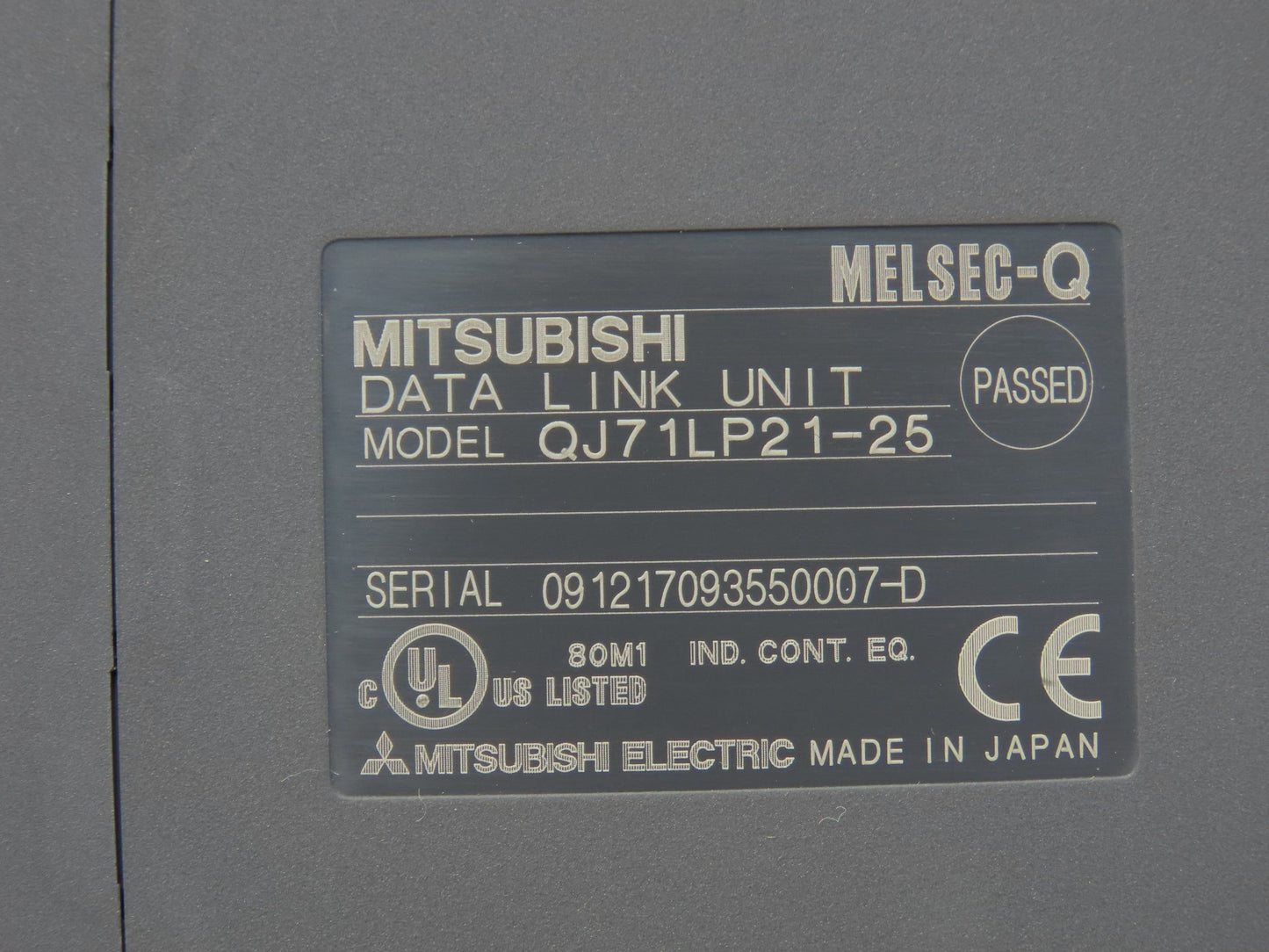 Mitsubishi Electric Melsec Backplane Rack Power Supply Module 8 Slot QJ71LP21-25