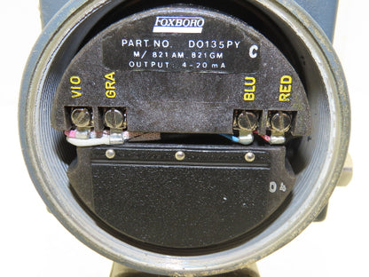 Foxboro 821GM-IS1NM2 EW Electronic Pressure Transmitter 12.5-65VDC 150PSI