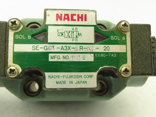 Nachi Hydraulic Directional Control Solenoid Valve 24VDC