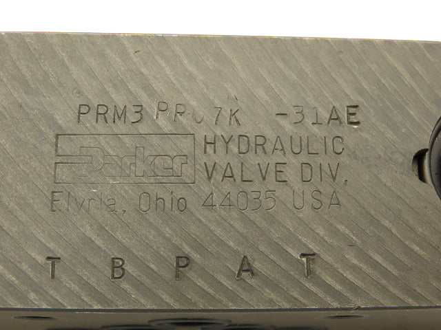 Parker PRM3 PP07K-31AE Hydraulic Pressure Reducing Valve