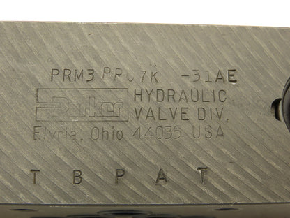 Parker PRM3 PP07K-31AE Hydraulic Pressure Reducing Valve