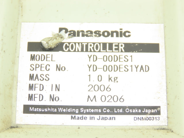 Panasonic YD-00DES1 Welding Controller Spec YD-00DES1YAD For Matsushita