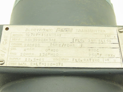 Foxboro 827DF-IS1NMSA1 Electronic Pressure Transmitter 12.5-65VDC