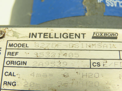 Foxboro 827DF-DS1NMSA1 Electronic Pressure Transmitter 12.5-42VDC
