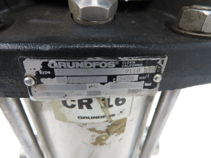 Grundfos CR 16 NH 16-30/2 Coolant Pump 80 GPM 5Hp 230/460V 3PH 2" DN50