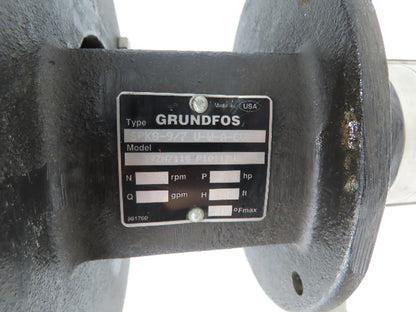 Grundfos SPK8-9/7 U-W-A-CVBV Immersion Coolant Pump 42 GPM 3Hp 230/460V 3PH