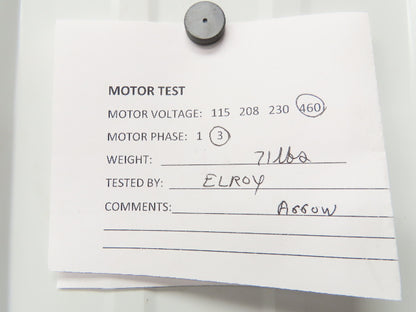 Grundfos SPK8-9/7 U-W-A-CVBV Immersion Coolant Pump 42 GPM 3Hp 230/460V 3PH