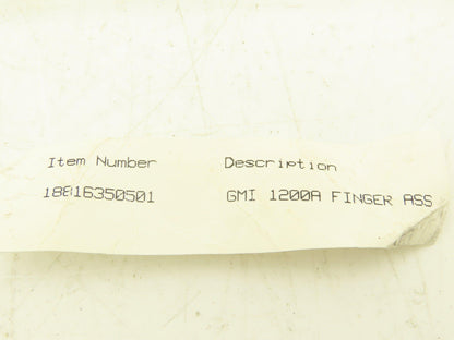 Siemens GMI 1200A 16-Finger Assembly For Circuit Breaker 18-816-350-501