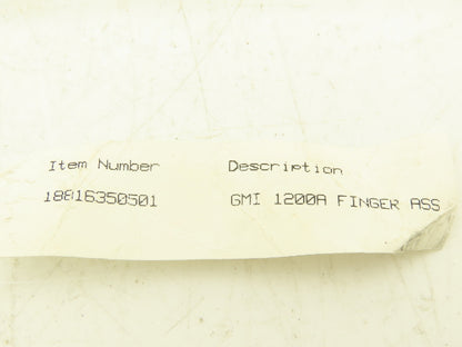 Siemens GMI 1200A 16-Finger Assembly For Circuit Breaker 18-816-350-501