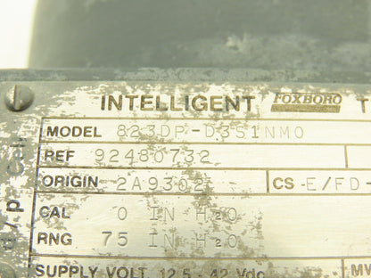 Foxboro 823DP-D3S1NM0 Intelligent Differential Pressure Transmitter 12.5-42vdc