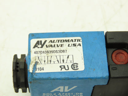 Automatic 407D43S39DS3DB7 Pneumatic Directional Solenoid Valve 24VDC
