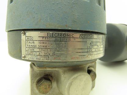 Foxboro E11GM Electronic Pressure Transmitter 63-95VDC 10-80 PSI