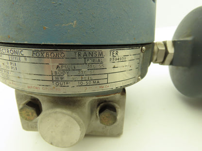 Foxboro E11GM Electronic Pressure Transmitter 63-95VDC 10-80 PSI