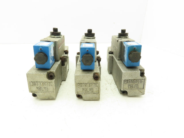 Automatic S31C-DB-6 Pneumatic Directional Solenoid Valve 24VDC  Lot of 3
