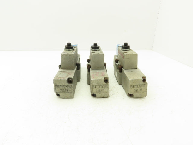 Automatic S31C-DB-6 Pneumatic Directional Solenoid Valve 24VDC  Lot of 3