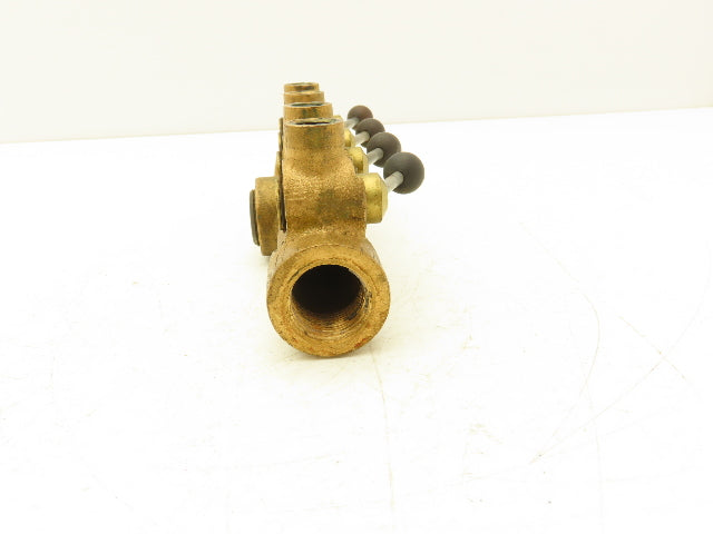 Circle Seal P11-395 5 Way Manual Control Valve 3/4" NPT In x 1/4"NPT Out