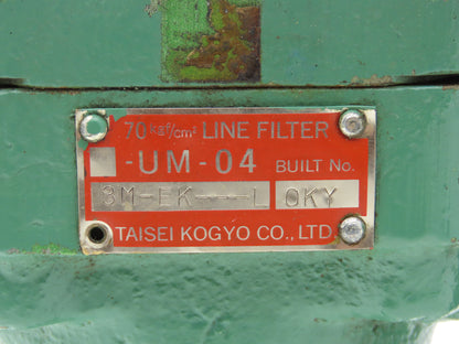 Taisei Kogyo UM-04 Hydraulic Line Filter 1000psi Lot of 2