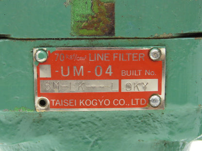 Taisei Kogyo UM-04 Hydraulic Line Filter 1000psi Lot of 2