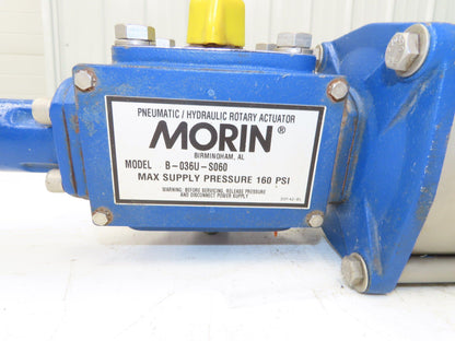 Morin B-036U-S060 Spring Return Pneumatic Valve Rotary Actuator 160 PSI