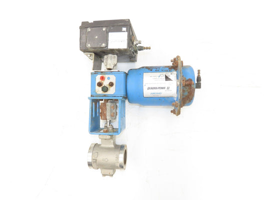 Jamesbury Quadra-Powr II QP1C/M 1.5" Flanged SS Ball Valve Actuator & Positioner