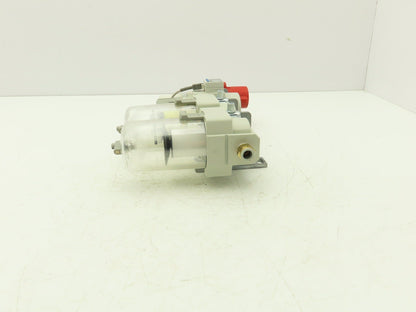 SMC Pneumatic Air Filter Regulator Relief Lubricator Pressure Switch Assembly