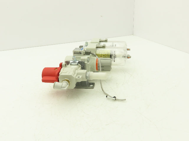 SMC Pneumatic Air Filter Regulator Relief Lubricator Pressure Switch Assembly