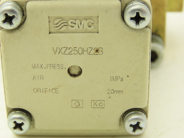 SMC VXZ250HZ2B Pneumatic Air Solenoid Valve 1/2" NPT 147 psi