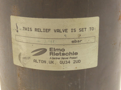 Elmo Rietschle S011 Vacuum Relief Valve 290 Mbar 4" NPT