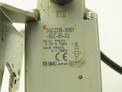 SMC SGC221B-1015Y-5DZ-B1-X2 Coolant Valve 3/8" NPT