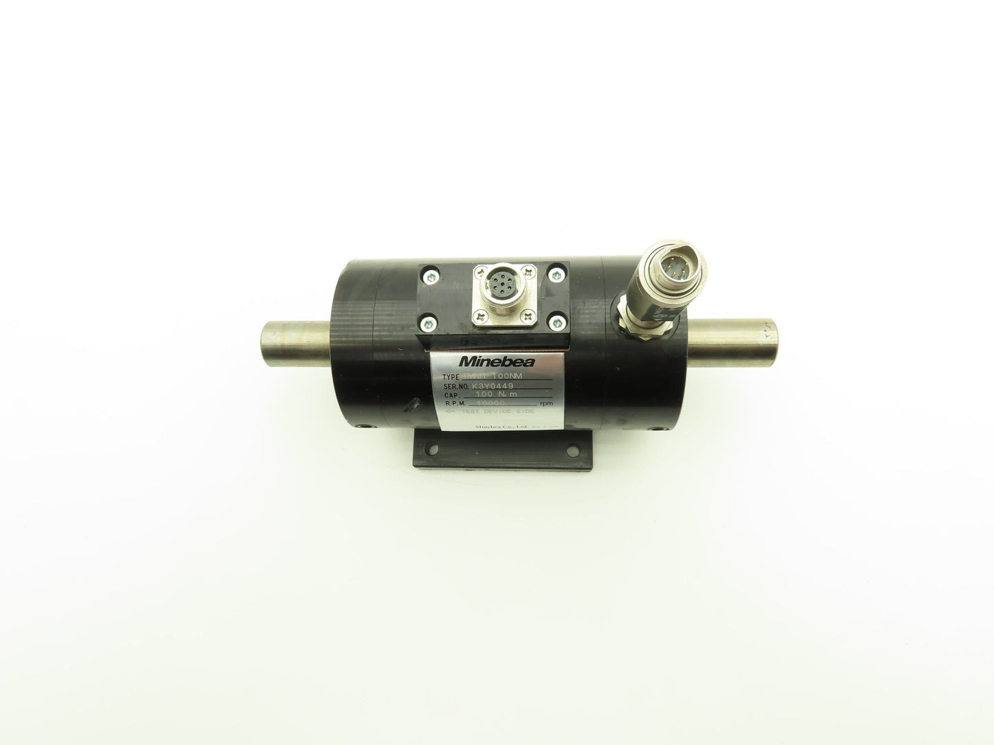 Minebea TMNR-100NM Torque Transducer 100 N-m 10000rpm 23mm Dual Shaft W/Damage