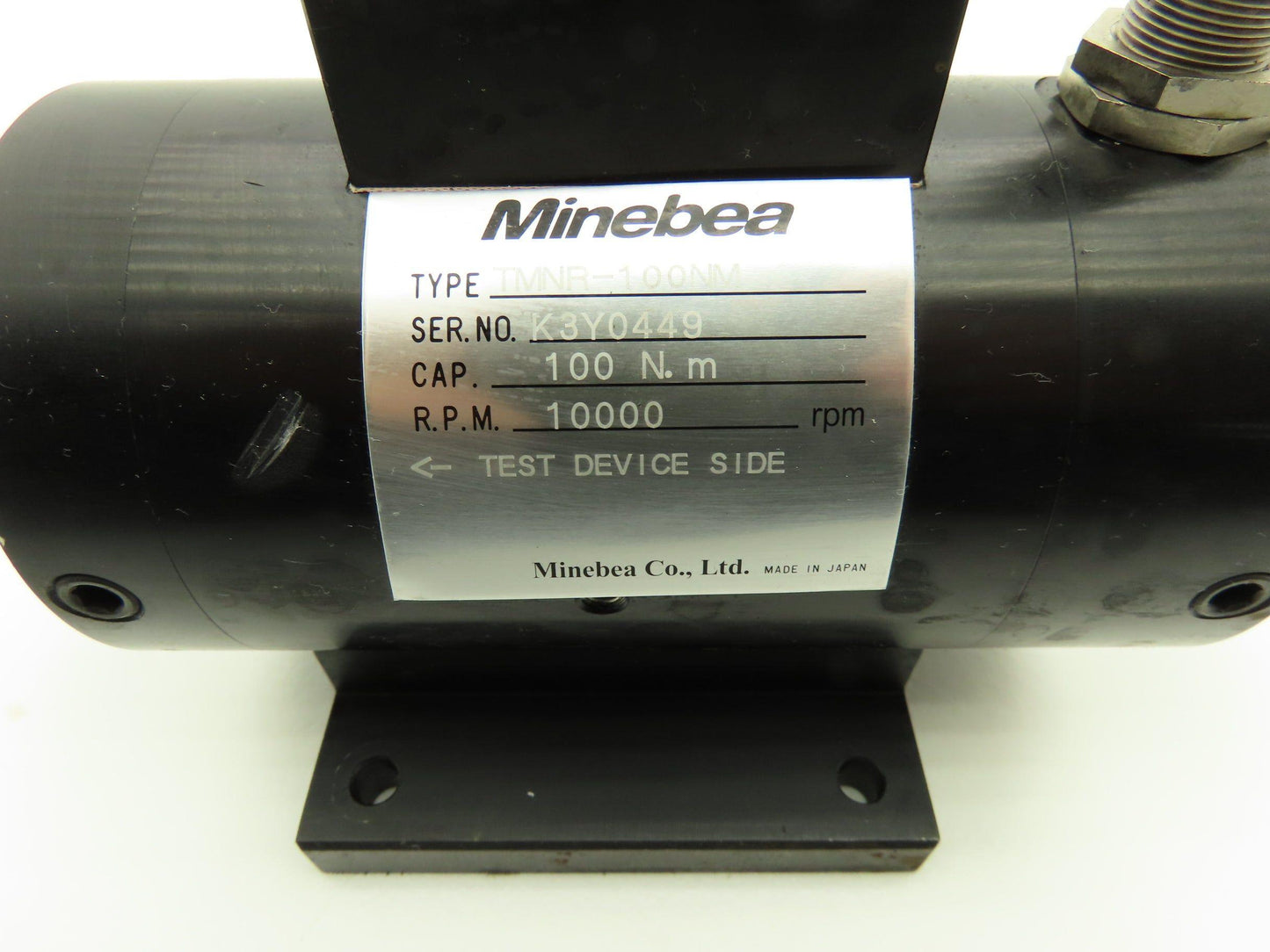 Minebea TMNR-100NM Torque Transducer 100 N-m 10000rpm 23mm Dual Shaft W/Damage