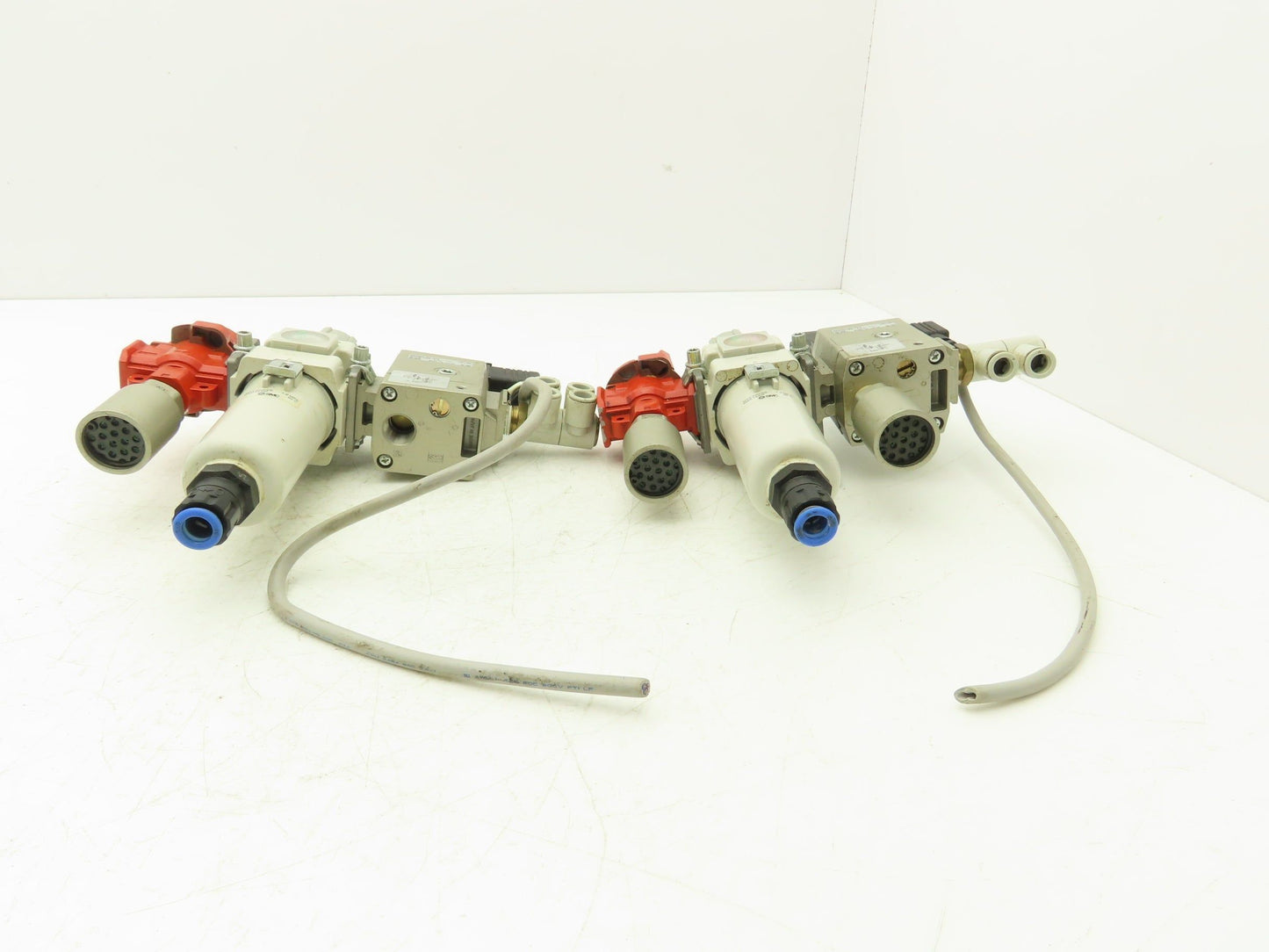 SMC Pneumatic Air Soft Start Valve Relief Filter Regulator Assembly Lot of 2