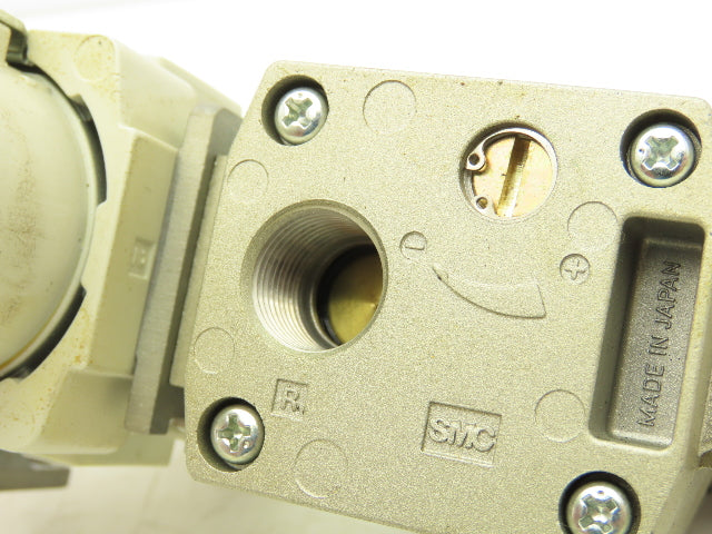 SMC Pneumatic Air Soft Start Valve Relief Filter Regulator Assembly Lot of 2