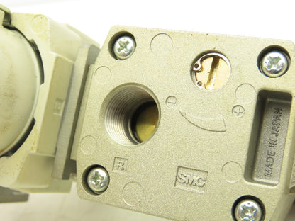 SMC Pneumatic Air Soft Start Valve Relief Filter Regulator Assembly Lot of 2