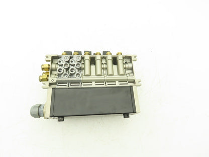 SMC VFS2300-5FZ Pneumatic 6-Station Solenoid Manifold w/5 Valves 24VDC VFS2000