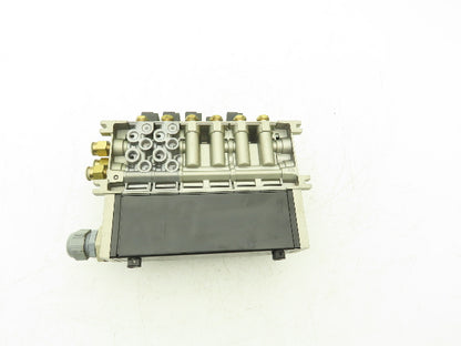 SMC VFS2300-5FZ Pneumatic 6-Station Solenoid Manifold w/5 Valves 24VDC VFS2000