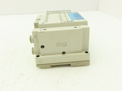 SMC SY3300-5U1 Pneumatic 8-Station Solenoid Valve Manifold Assy w/Serial Unit