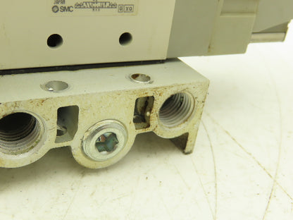 SMC VF3330-1DZ1-02 Pneumatic 4-Station Solenoid Valve Manifold 110VAC 4/5-way