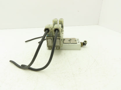SMC VF3330-1DZ1-02 Pneumatic 4-Station Solenoid Valve Manifold 110VAC 4/5-way