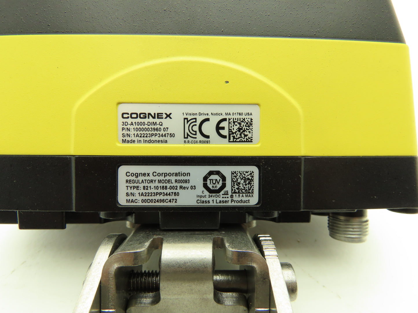 Cognex 3D-A1000-DIM-Q 3D Dimensioning System Smart Camera 24V