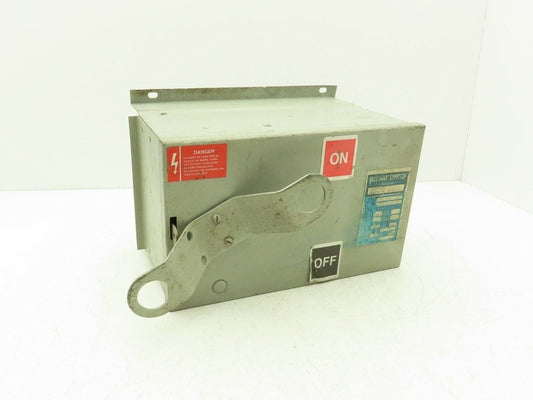 ITE BOS14351-U BD Busway Fusible Disconnect Switch Plug 3-Pole 30A 600V 3Ph