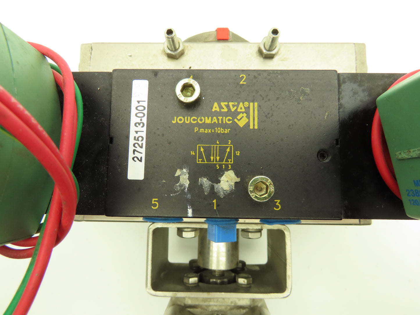 Ferguson Asco 80DA0375 27BC Pneumatic Valve Actuator 3 Way 116psi 120VAC 1" NPT