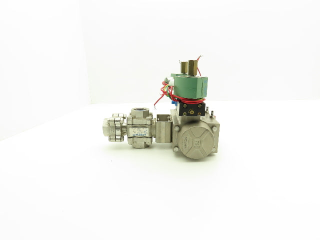 Ferguson Asco 80DA0375 27BC Pneumatic Valve Actuator 3 Way 116psi 120VAC 1" NPT