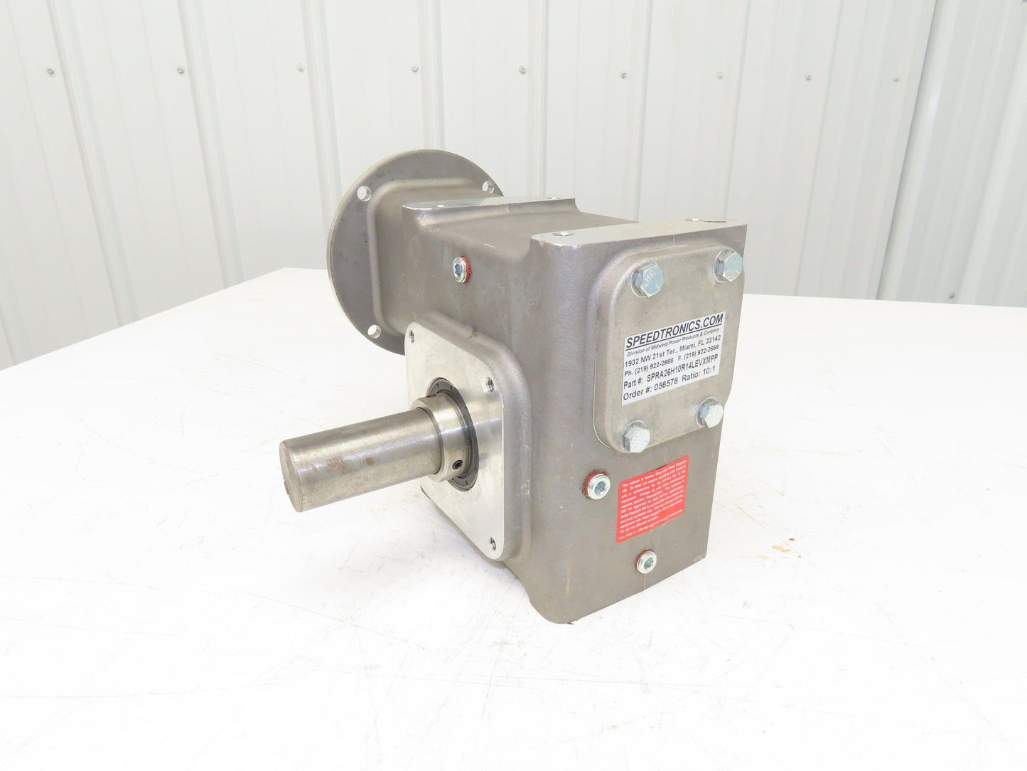 Electra Grove Gear EL-HM-826-10-R Gearbox 10:1 Reducer 175rpm 140TC Hollow Shaft