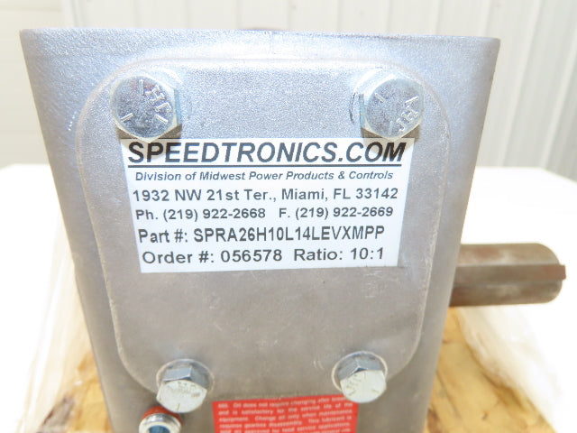 Electra Grove Gear EL-HM-826-10 Gearbox 10:1 Reducer 175rpm 140TC Hollow Shaft