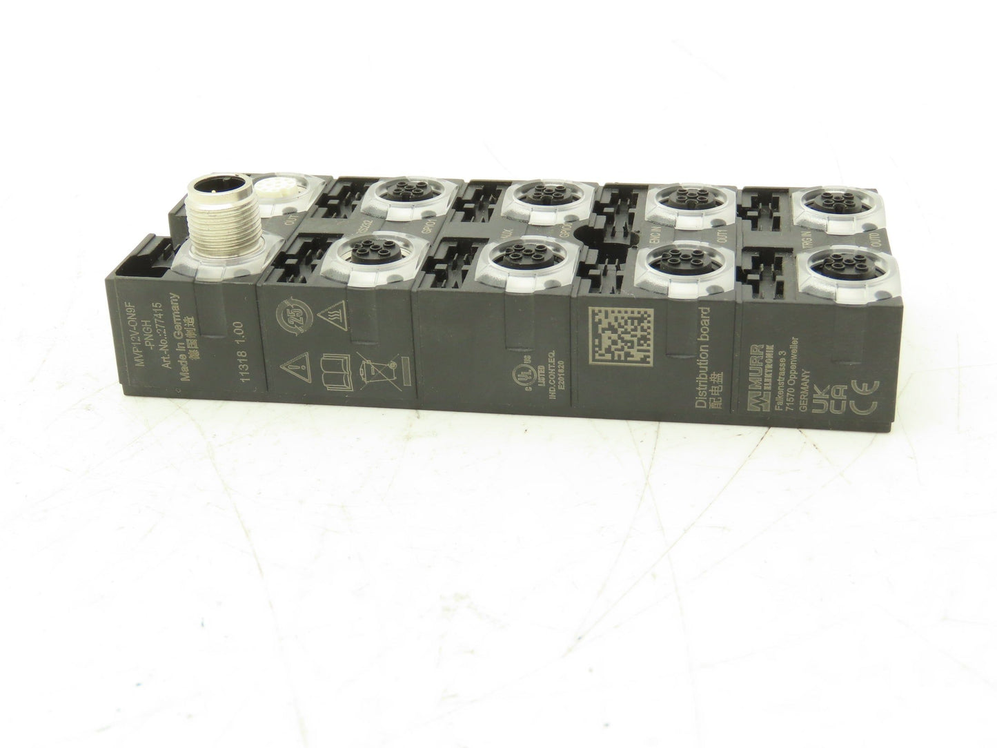 Murr Elektronik MVP12V-ON9F-PNGH Master Breakout Box M12 Plug Connection 24vdc 8 Position