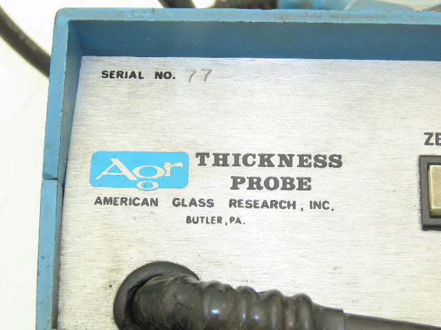 American Glass Research AGR Thickness Gauge Probe Kit No Power Cord Included