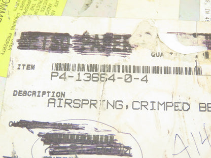 Firestone 22D W01-358-7180 Airide Air Spring Air Bag 12" OD 9" Plate