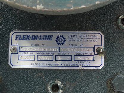 Grove Gear TXQ2-140-140TC Flex-In-Line Helical Ratio Multiplier 3:1 Reducer