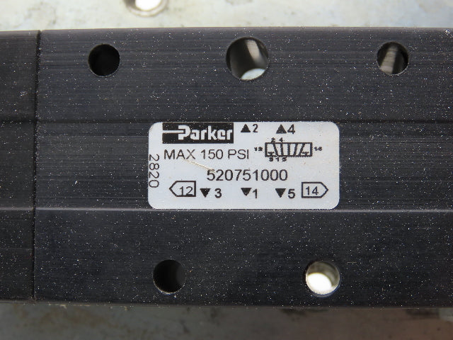 Parker 520751000 Pneumatic Air Valve Foot Switch Treadle 150psi 1/4" NPT